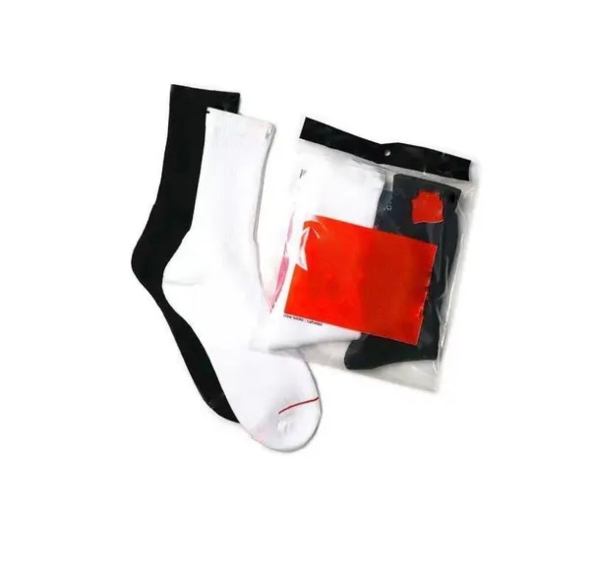 Hanes White Protective Socks Supreme