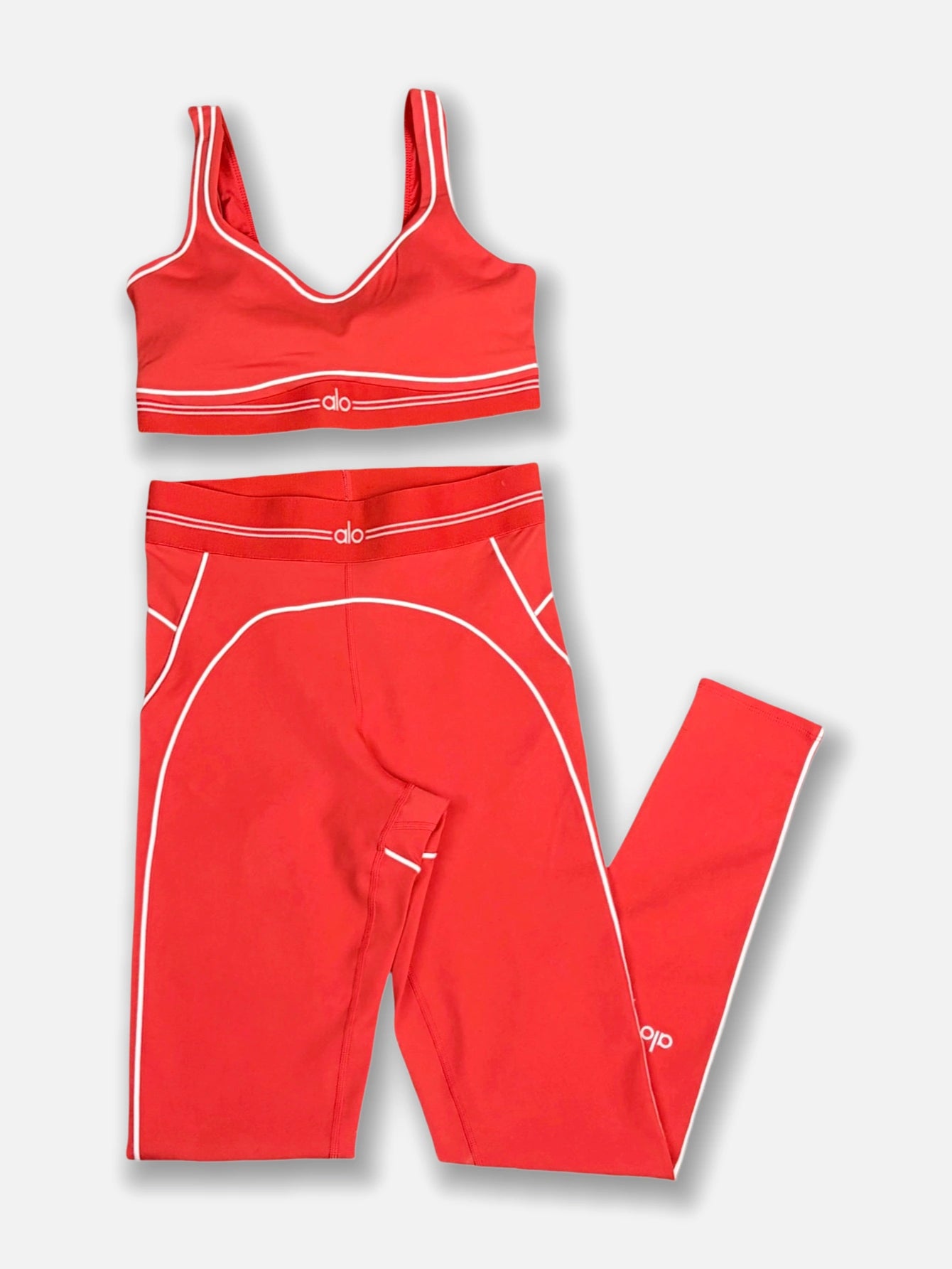 Women's High Waist Yoga Leggings & Sports Bra Set