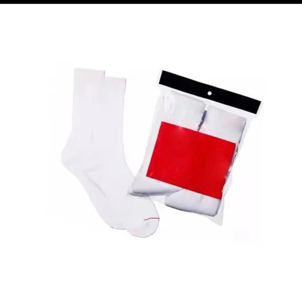 Hanes White Protective Socks Supreme